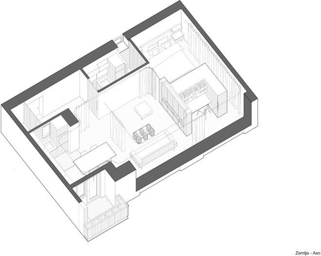 做隔墙秒变灵活实用大空间尊龙凯时APP全屋用帘子(图8)